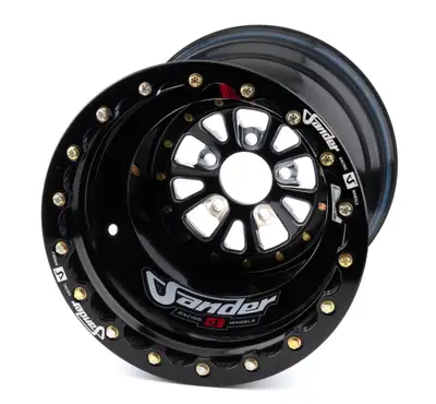 Sander Engineering 762 Series16x16x4in 5x4.75 Bolt Mach Dbl Blk