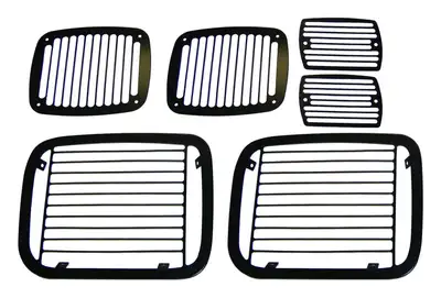 Crown Automotive Jeep Replacement RT Off-Road - Metal Black Stone Guard Set