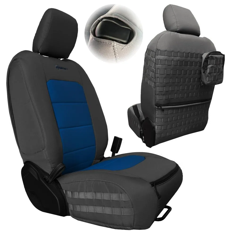 Bartact Tactical Series Front Seat Covers, SRS Air Bag And Non Compliant - Black/Black product image