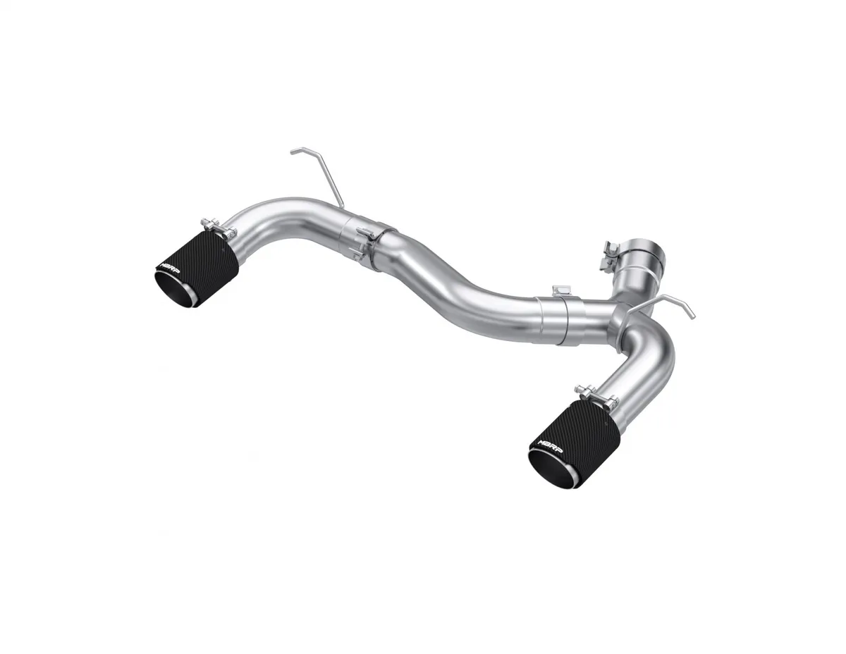 2017-2021 BMW M240i 3.0L 3.0 Inch Axle-Back Dual Rear Exit T304 Stainless Steel with Carbon Fiber Tips MBRP product image