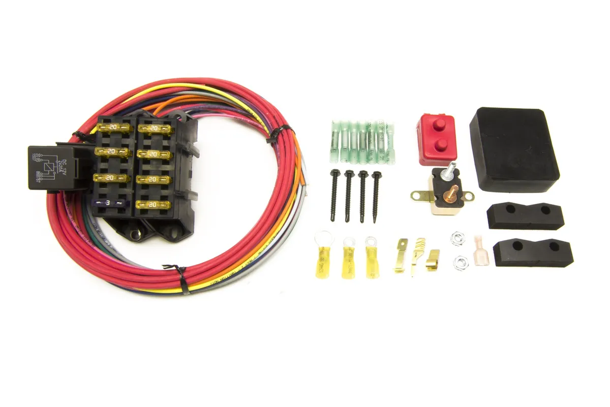 7-Circuit Weather Resistant Fuse Block; 3 Constant-Hot/4 Ignition-Hot Circuits; Uses One 40 Amp Relay; Incl. Fuse Cover; product image