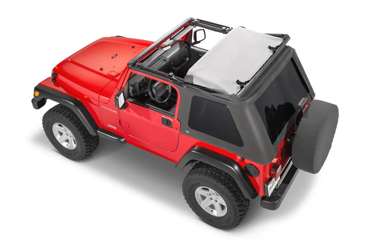 Jeep TJ Fast Back Fabric Replacement Top No Doorskins Tinted Glass 97-06 Jeep Wrangler Spice Diamond MasterTop product image