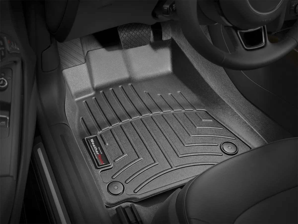2009 + Audi A4/S4/RS4 Black Front FloorLiner Fits both automatic and manual trans / 2009 + Audi A5/S5/RS5 Black Front FloorLiner Fits both automatic and manual trans product image