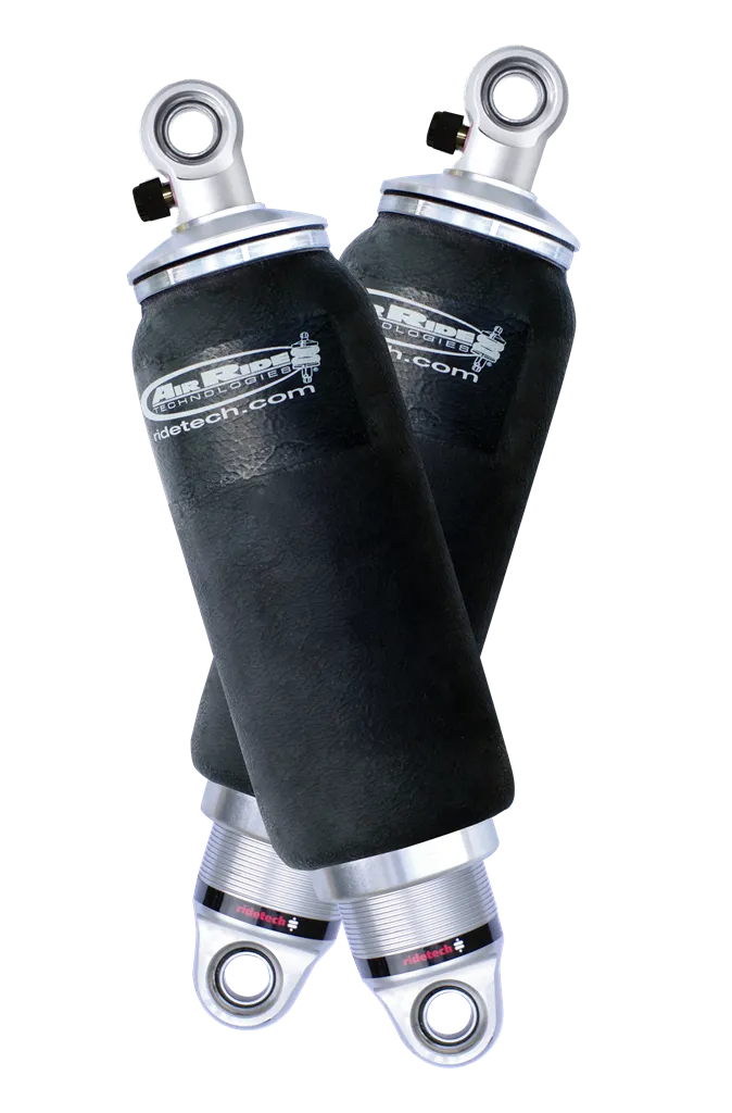 Rear HQ Shockwaves 8000 Series W/ 5.2 Inch Stroke And 1.7 Inch Eye Pair Of Rebound Adjustable Shock waves 5 Inch Rolling Sleeve W/ 1/4 Inch Fittings And Bearing Spacers 1/2 Inch And 5/8 Inch 11.85 Inch X 16.4 Inch W/ A 14 -14.5 Inch Ride Height Ridetech product image