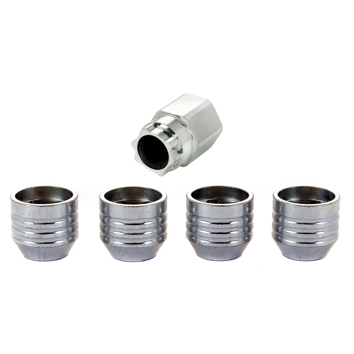 Wheel Lock Set M14x2.0 Nut Uhc (Under Cap) Cone Seat 13/16 Hex .893 in Oal product image