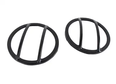 Kentrol Jeep JK Front Marker Covers Pair 07-18 Wrangler JK Powdercoat Black Kentrol