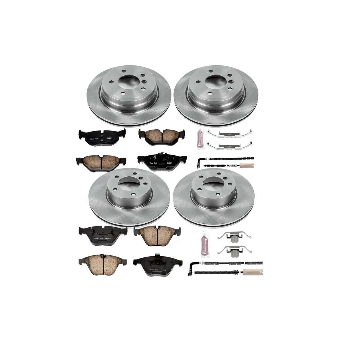 Z17 Direct Replacement Kit: Rotors; Ceramic Pads W/Hardware; Pad Sensors product image