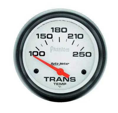 AutoMeter Gauge, Transmission Temp, 2 5/8", 100-250?F, Electric, Phantom