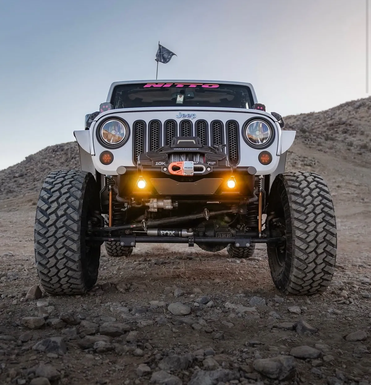 EVO Manufacturing KSPEC Pre Runner Front Winch Tube Bumper - Raw - JT/JL/JK product image