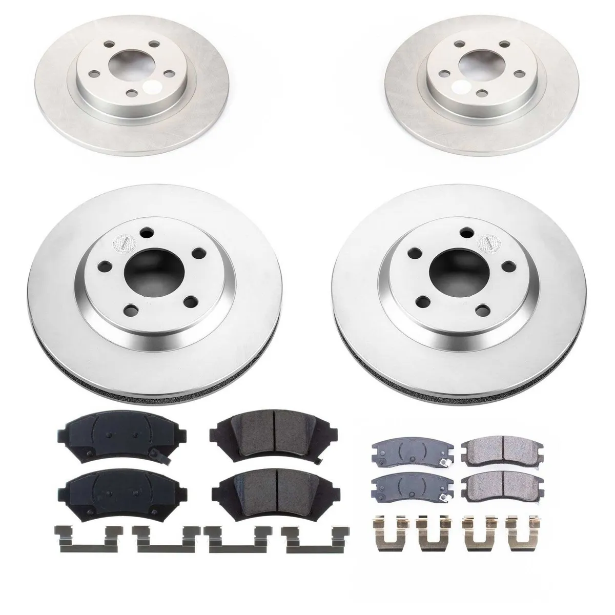 Z17 Geomet Coated Rotor Kit: Genuine Geomet Fully Coated Rotors; Ceramic Pads W/Hardware product image