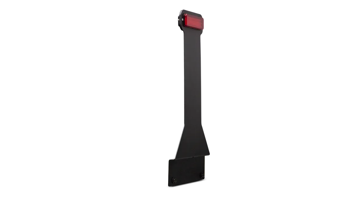 3rd Brake Light Kit; Black; 0.125in. Steel; LED Light; For Oversized Tires On Swing-A-Way Tire Carriers; product image
