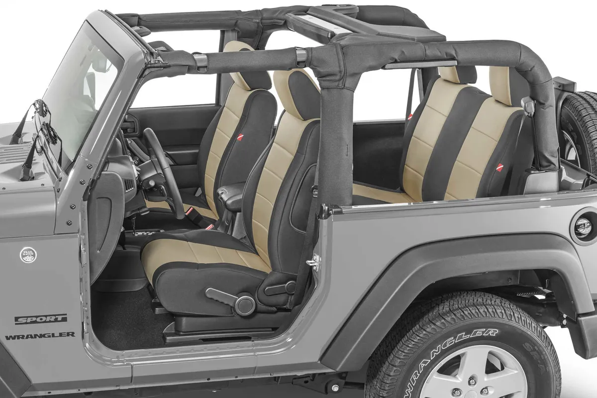 Wrangler JK Seat Cover for 11-12 Jeep JK Tan Neoprene Pair Diver Down product image