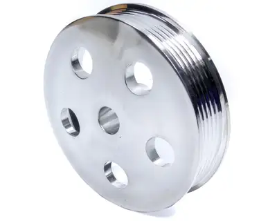 UniSteer Performance Pulley - Aluminum - Polished - Serpentine - 8020710