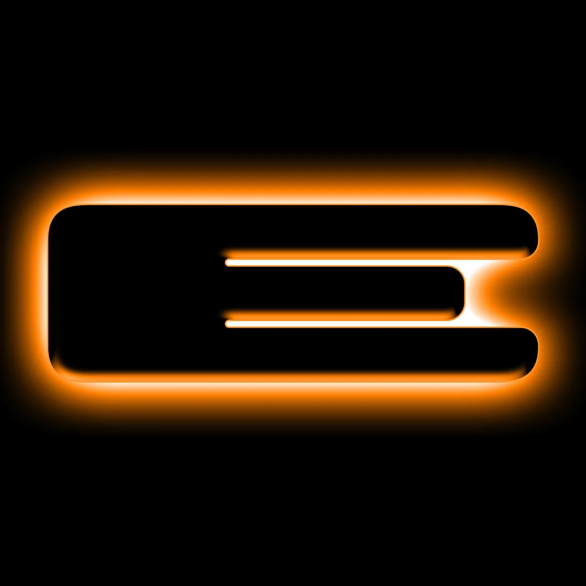 ORACLE Lighting Universal Illuminated LED Letter Badges - Matte Black Surface Finish - E product image