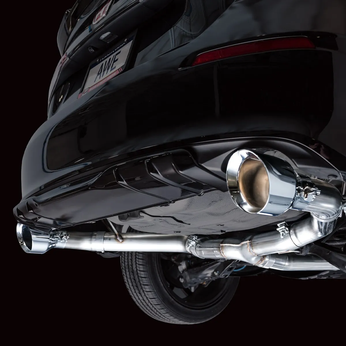 AWE Touring Edition Exhaust for FE1 Civic SiDE4 Acura Integra - Dual Chrome Silver Tips product image