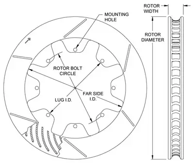 Wilwood Brakes Wilwood ROTOR1306-138AW681-000TJCXXXXR