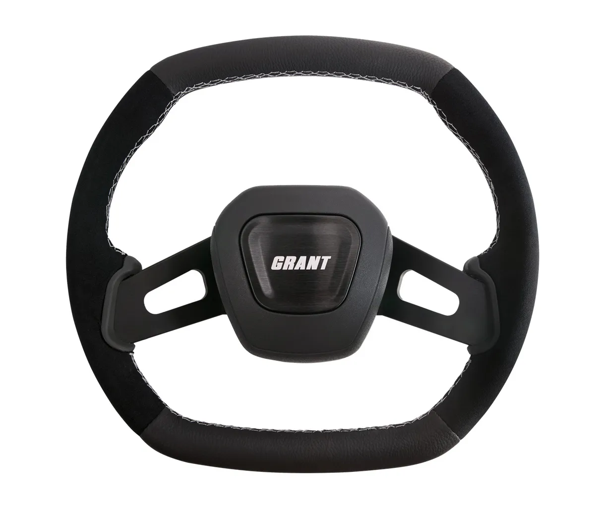 C8 Performance Steering Wheel; Black Suede/Grained; product image