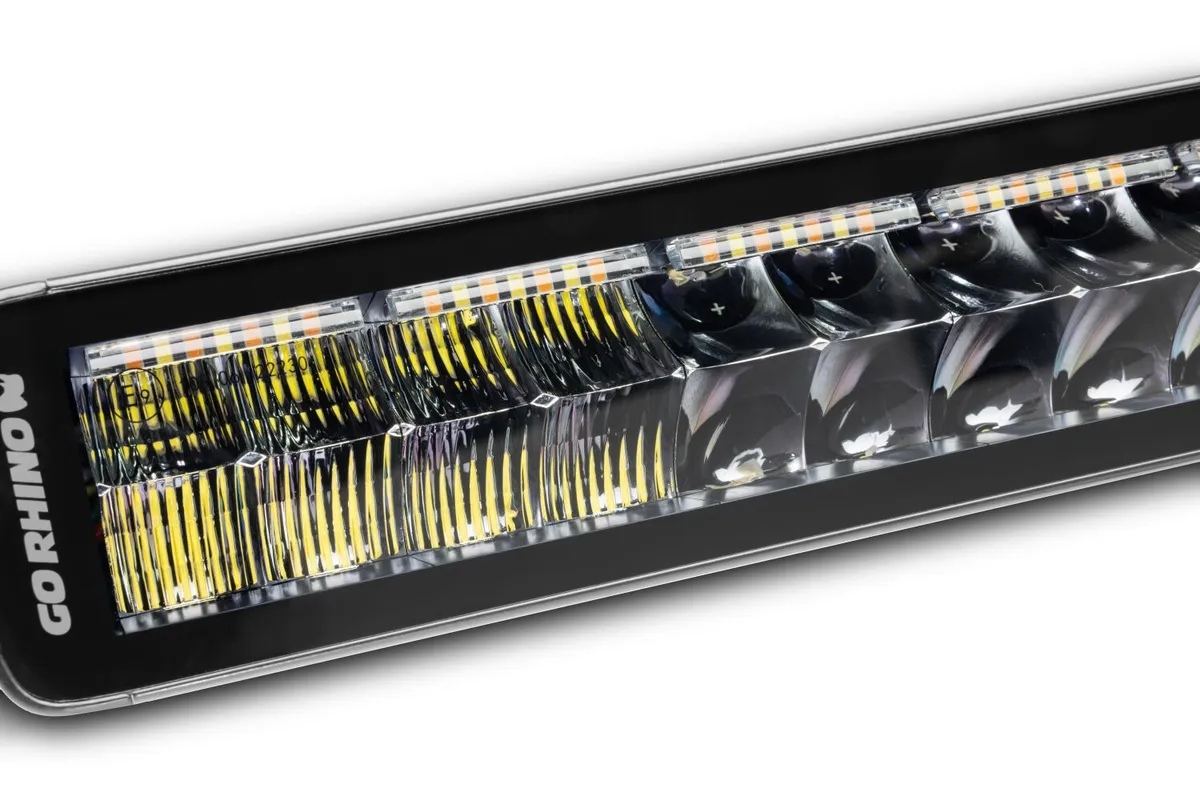 Go Rhino 753003012CDS Blackout Combo Series - DOUBLELINE 30 Double Row Light Bar w/Amber LEDs product image