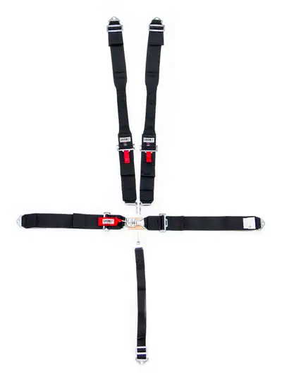 crow safety 5-Pt Harness Small Latch Blk Hans Bolt In Pull Do