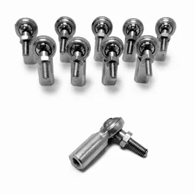 Steinjager Inch Female Steel Housing, 2 Piece 1/4-28 LH Studded 10 Pack