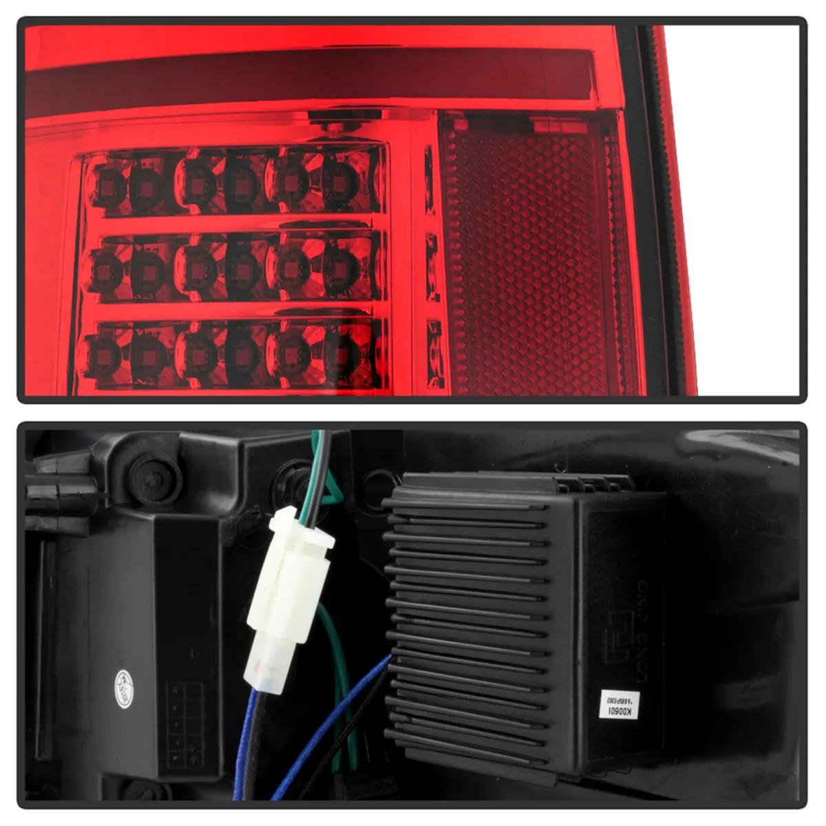0914 F150light Bar LED Tail Lights Red Clear product image