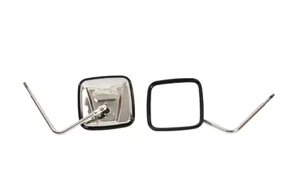Kentrol JEEP CJ/YJ/TJ/JK Outback Mirrors Pair 76-18 CJ and Wrangler YJ/TJ/JK Polished Silver Kentrol