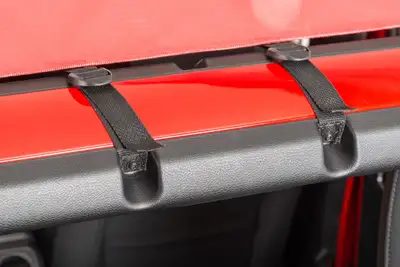 MasterTop ShadeMaker Freedom Mesh Bimini Top 18-2023 JL Jeep Wrangler 2 & 4 Dr & Gladiator Red