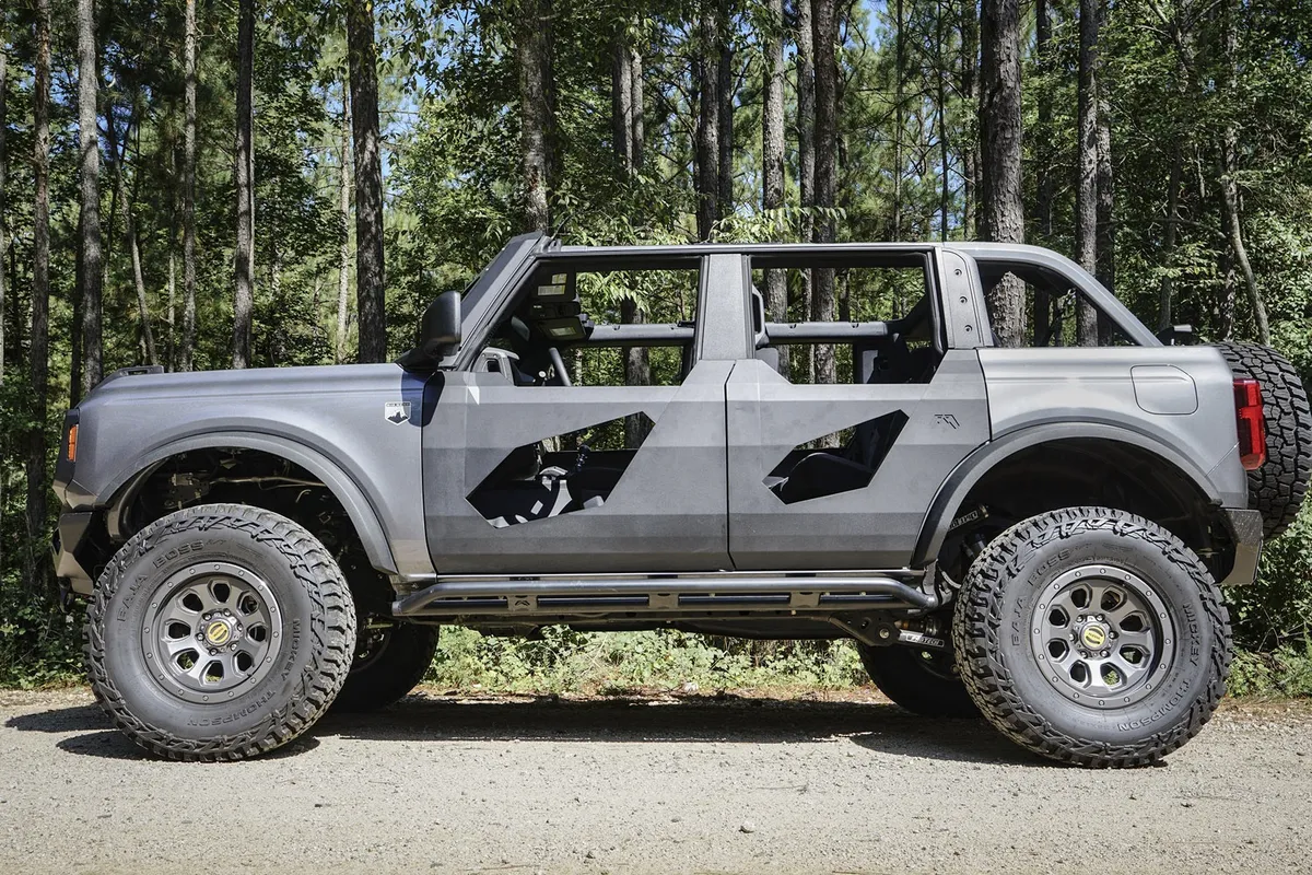 Trail Doors; Inserts; Matte Black Powder Coat: 4 Pcs; product image