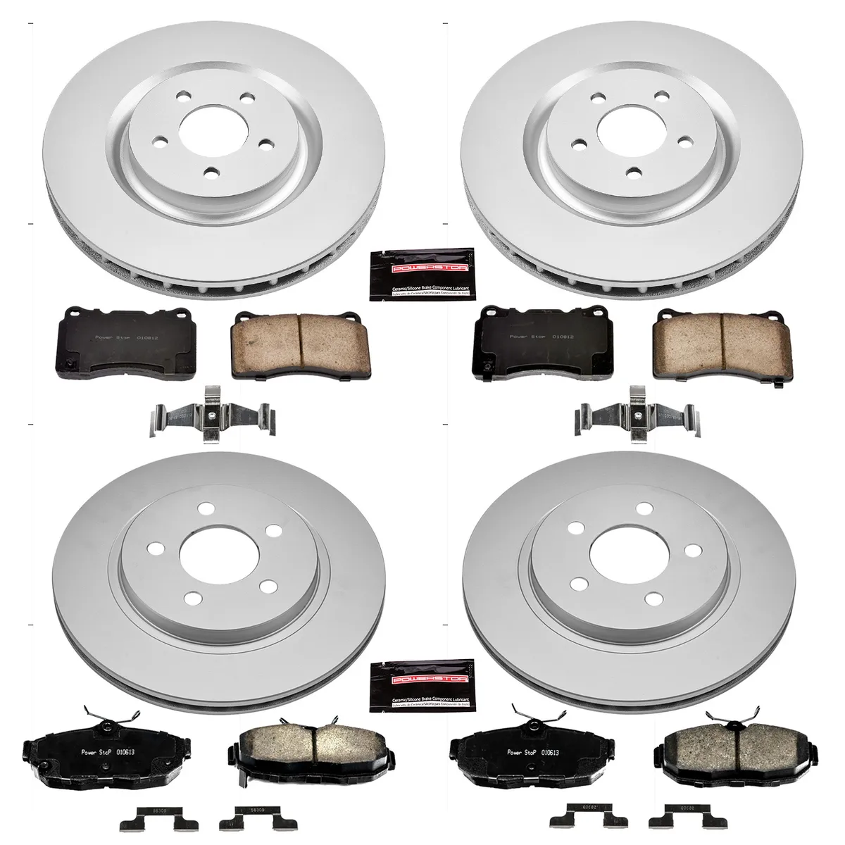 Z17 Geomet Coated Rotor Kit: Genuine Geomet Fully Coated Rotors; Ceramic Pads W/Hardware product image
