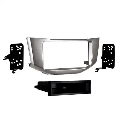 Metra Electronics Custom Fit Mounting Kit; Iso Din W/Pocket or Double Din Head Unit Provision; Incl.: Radio Trim Panel/Radio Brackets/Pocket/Screws/Resistor;