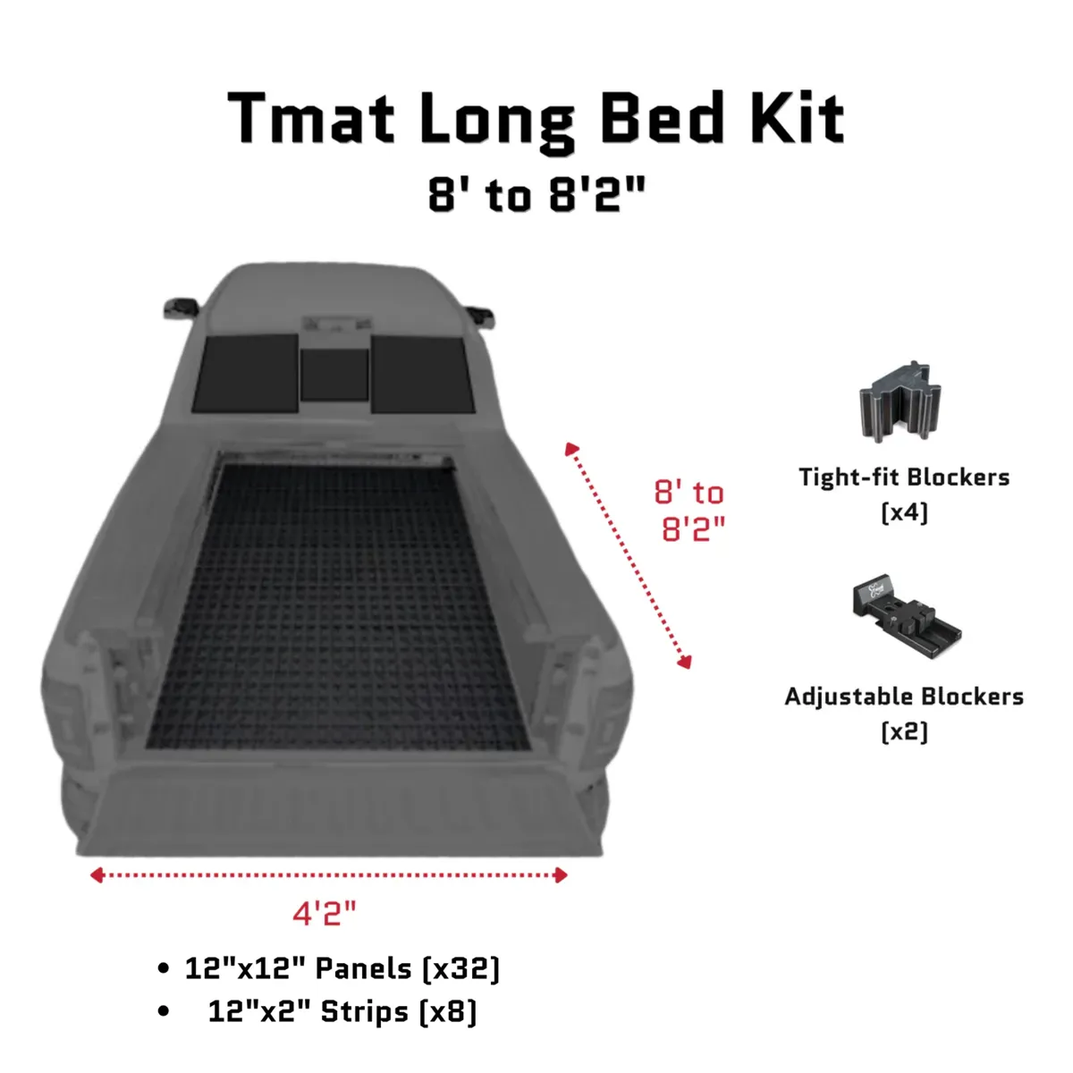 Truck Bed Organizer Slide Out Mat For Standard Bed (6ft to 6.5ft) Black product image
