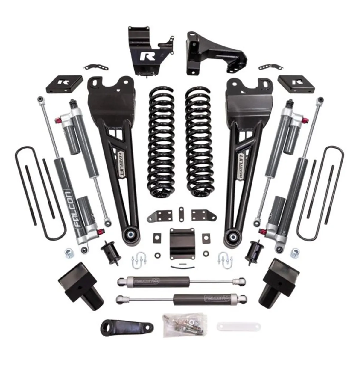 ReadyLift Suspension 6 Coil Spring Suspension System w/ Falcon MAX 3.3 Shocks/Radius Arms - 2023-2026 Ford Super Duty F250/F350 4WD 43-23660 product image