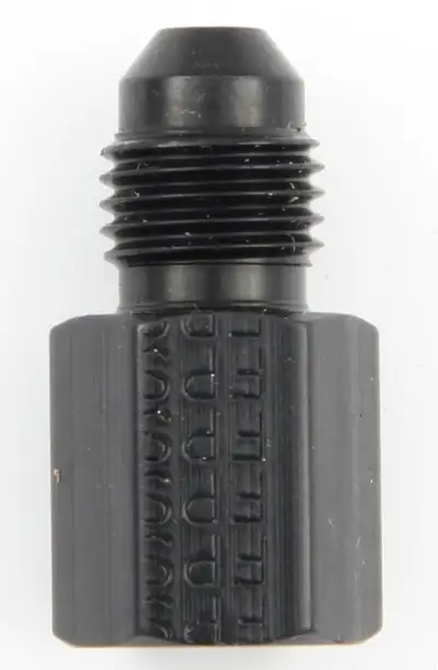 Fragola Performance Systems Gauge Adapter Fitting #3 x 1/8 FPT Str Black