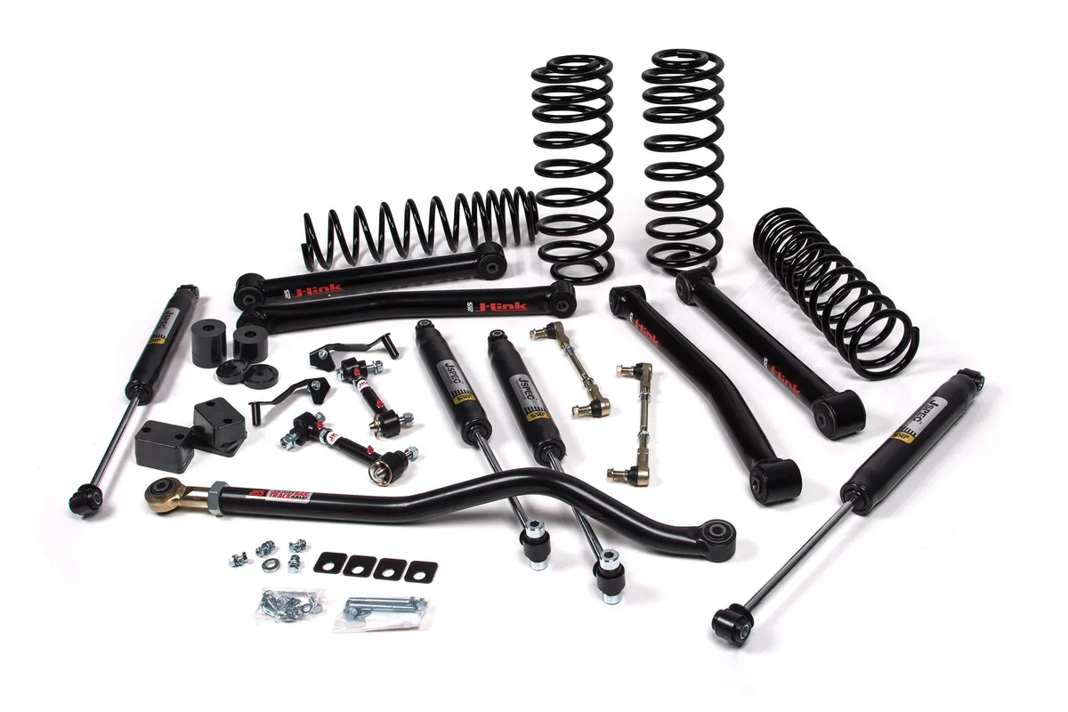 2018-2024 Jeep Wrangler JL J-Konnect 2.5 Inch Lift Kit 4 Door w/Fox 2.0 Performance Series Shocks Standard Rate Coils JSPEC product image