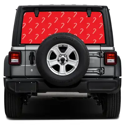 Under The Sun Inserts Candy Cane Paper Rear Window Decal