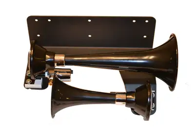 Kleinn Automotive Accessories Add-On Horns; Includes Dual Black Horns PN[220]; Requires Minimum 1 Gallon Air Supply;