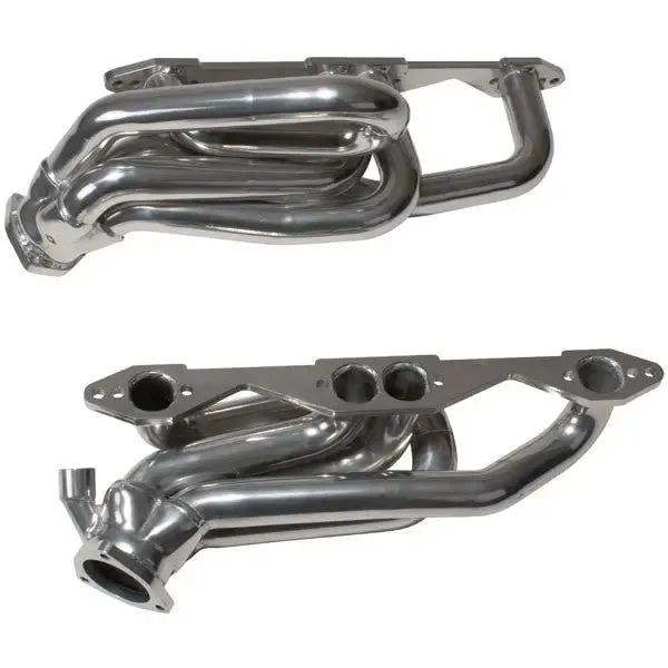 Chevrolet GM Truck SUV 5.0 5.7 1-5/8 Shorty Exhaust Headers Polished Silver Ceramic 96-99 product image