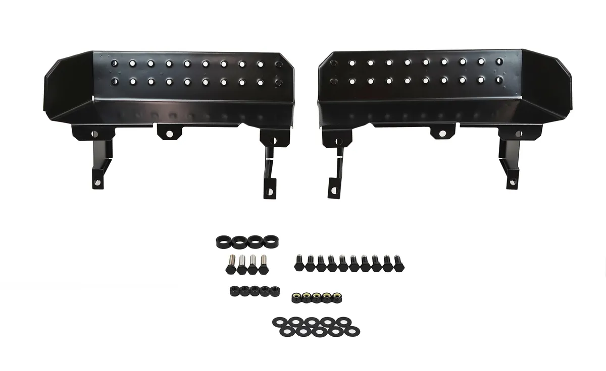 Jeep CJ7/YJ Side Steps Pair 76-95 CJ7 Wrangler YJ Powdercoat Black Kentrol product image