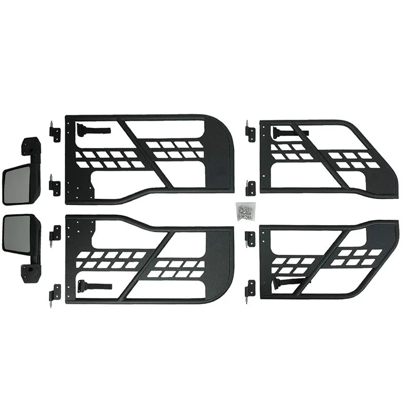 Jeep Half Tube Doors with Side View Mirror for 2007-2018 Wrangler JK JKU | Beast Style product image