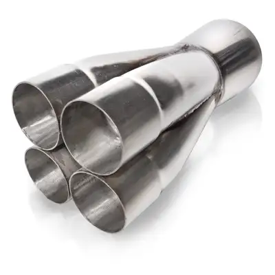 Stainless Works Merge Collector 2-1/4in Primaries 4in Outllet