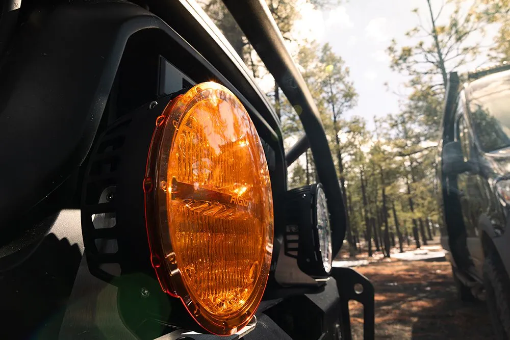 Rigid Industries 363683 360-Series Light Cover, 9 Lamp, Amber, Single product image