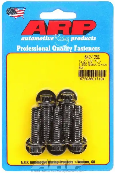 ARP Auto Racing 3/816 x 1.250 12pt Black Oxide Bolts
