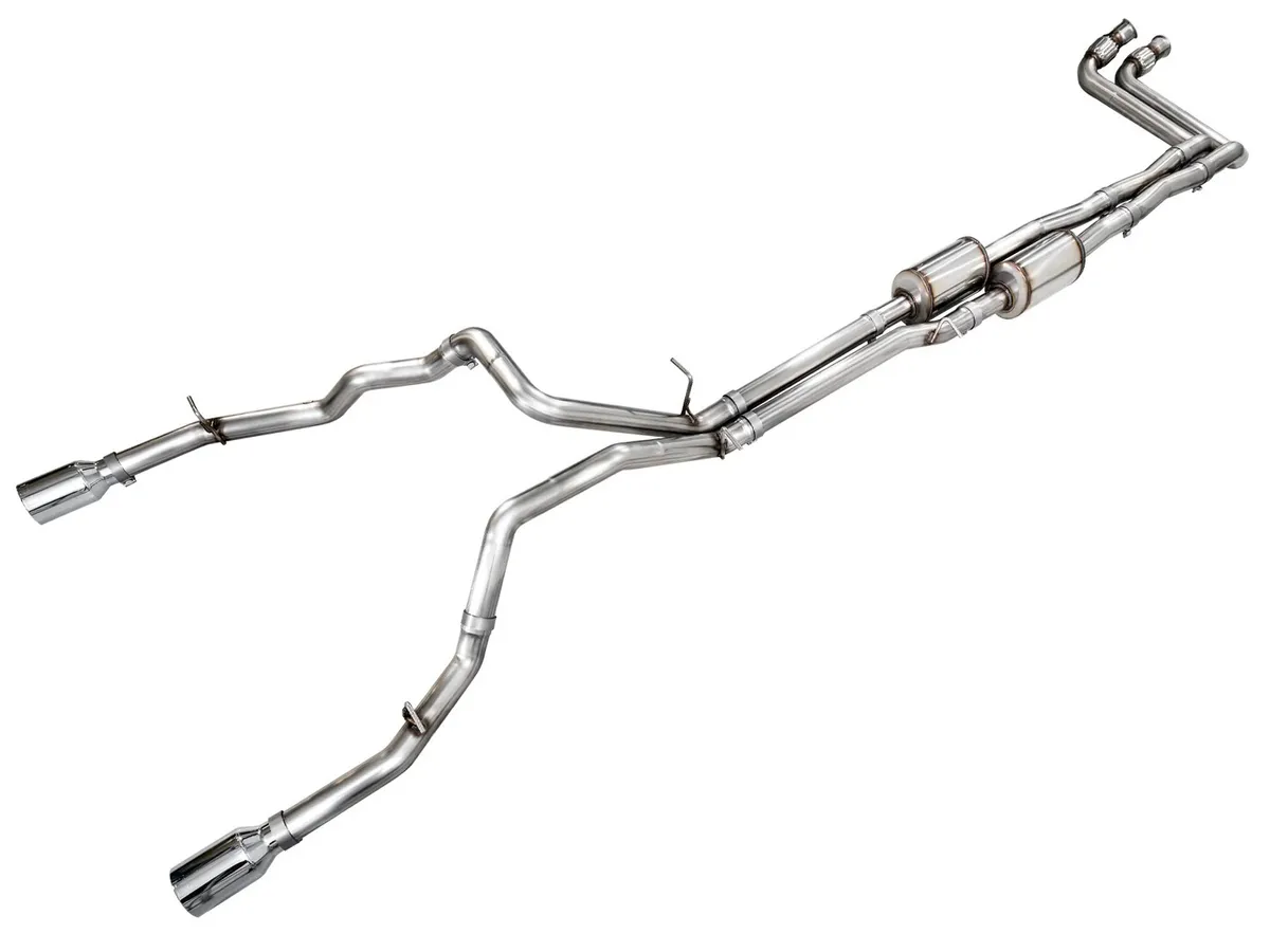 AWE 0FG Catback Exhaust for 2025 RAM 1500 3.0TT Standard and High Output - Chrome Silver Tips - 3015-32530 product image