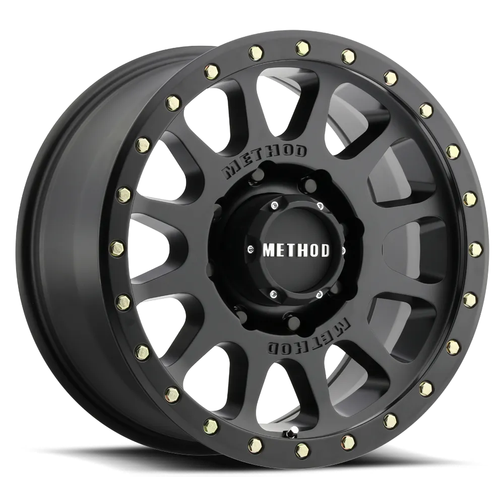 Aluminum Wheels 18x9 NV HD MR305 Bolt Pattern 8 On 165.1 Offset 18 Lip Size 1.38 Matte Black MB Method product image