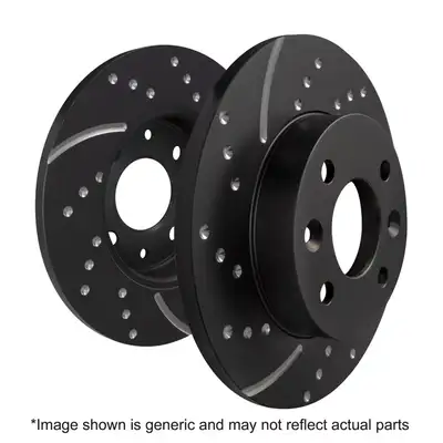 EBC Brakes 3GD Series Sport Slotted Rotor Set; Front; For FMSI Pad No. D2427; Vented; 5 Bolt Holes; 350mm Dia.; 32mm Thick;