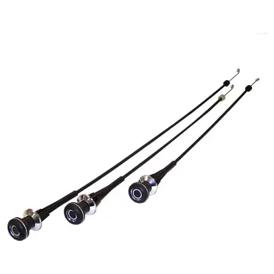 Crown Automotive Jeep Replacement HVAC Cable Kit; 3 Piece; Heater/Temp/Air;