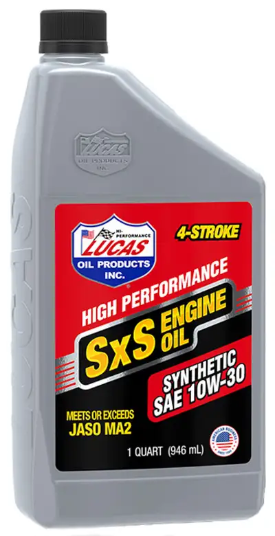 Lucas Oil Products Synthetic 10w30 4stroke Sxs Engine Oil 1 qt Case of 6