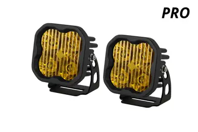 Diode Dynamics Diode Dynamics SS3 Yellow Pro LED Pod Pair, Spot - Amber