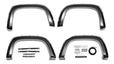 Bushwacker Chevrolet Pocket Style Fender Flare - Set of 4 - OE Matte Black