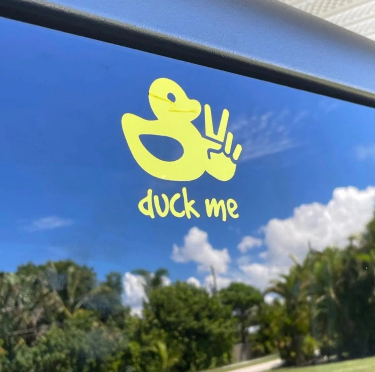 Hect Creations Duck Me Decal for Jeep - 2.1"W x 2"H product image